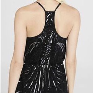 Express Dresses - Express Black Deco Sequin Embellished Dress Express Dresses - Express Black Deco Sequin Embellished Dress